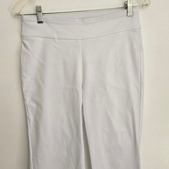 J. McLaughlin Maisie SlimTapered Leg Elastic Waist Pull-On Pants White Women 4 - Picture 4 of 11